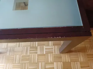 Mesa Comedor Madera y Cristal