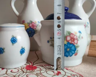 Elegante set olio/aceto/sale/pepe/spezie