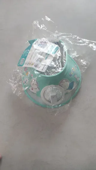 Visiera Bambino Azzurra con Disegni e ventilatore