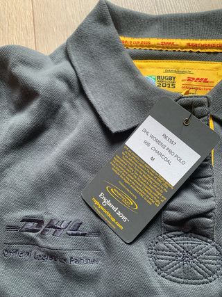 Polo Rugby DHL World Cup 2015 Mujer Gris nueva