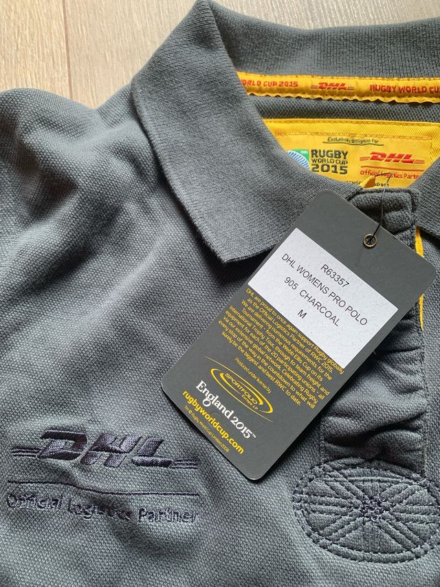Polo Rugby DHL World Cup 2015 Mujer Gris nueva