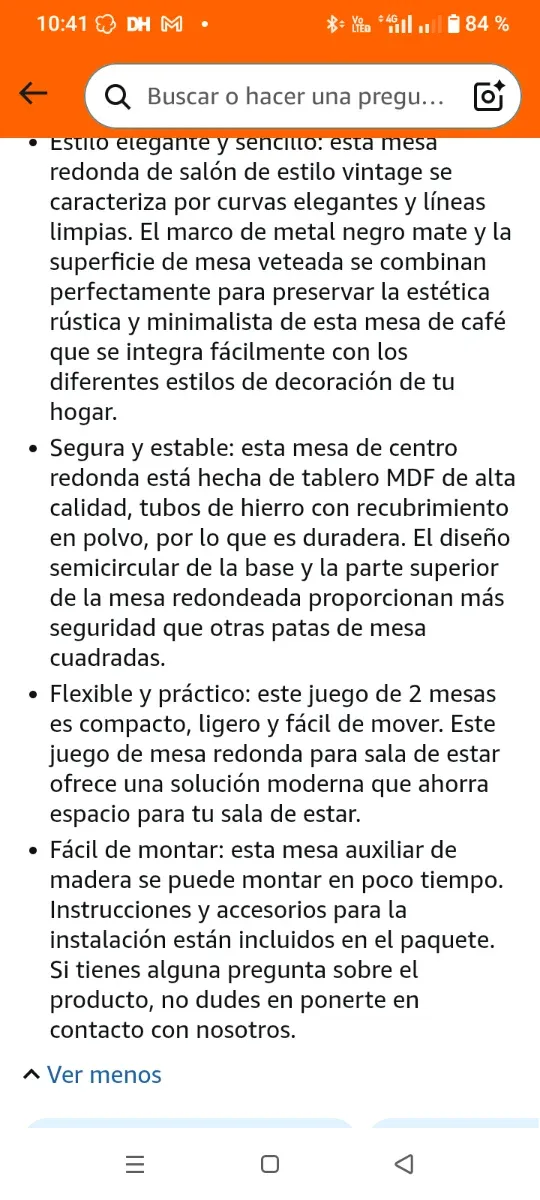 Tavoli ausiliari moderni a nido