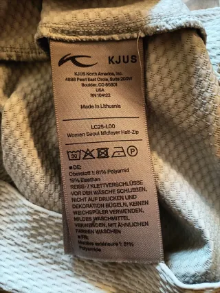 KJUS Seoul Midlayer mujer M 38 golf ski premium