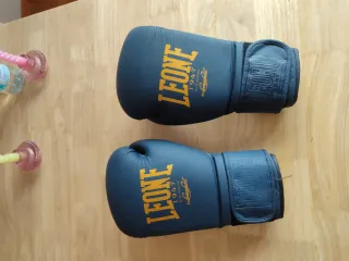 Guantes Boxeo Leone 14oz Azul