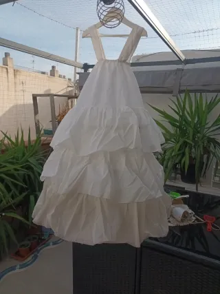 Cancán de niña blanco