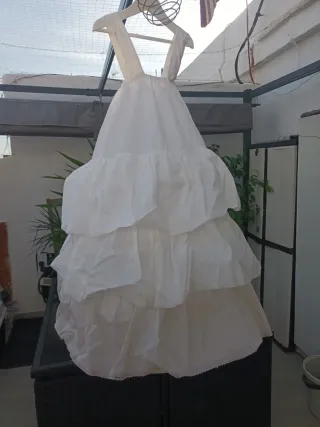 Cancán de niña blanco