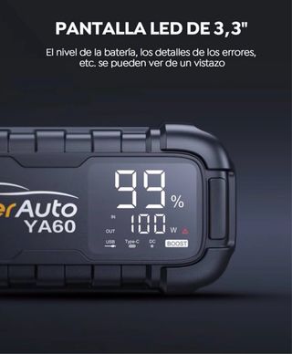 Arrancador Coche YaberAuto 6000A. Sin Estrenar