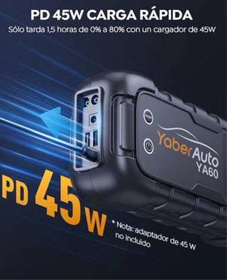 Arrancador Coche YaberAuto 6000A. Sin Estrenar