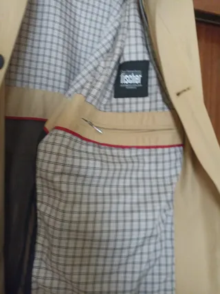 Bugatti Chaquetón Beige Hombre