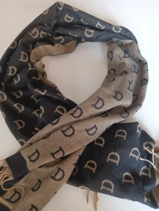 Sciarpa  Logo D Nero Oro