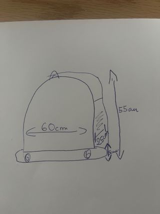 Maleta porta trajes negra poco uso