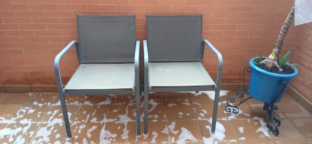 Juego de 2 Sillas de Exterior
