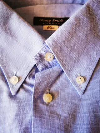 Henry Smith London Slim – Camicia Azzurra XL