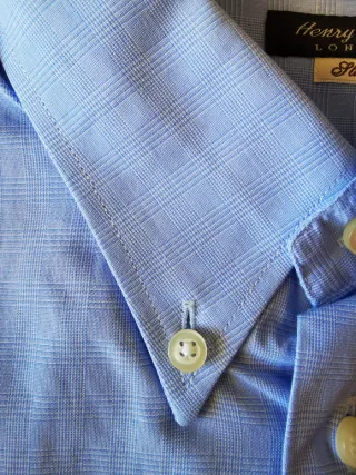 Henry Smith London Slim – Camicia Azzurra XL