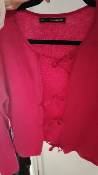 Chaqueta de punto con lazos M-L