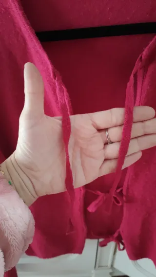 Chaqueta de punto con lazos M-L