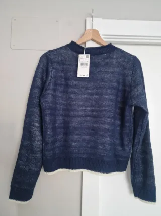 Jersey Mango azul marino talla S