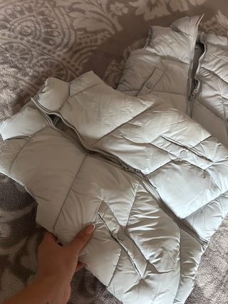 Chaleco acolchado niño gris