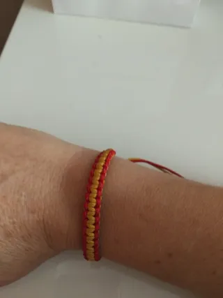 Pulsera España Roja y Dorada