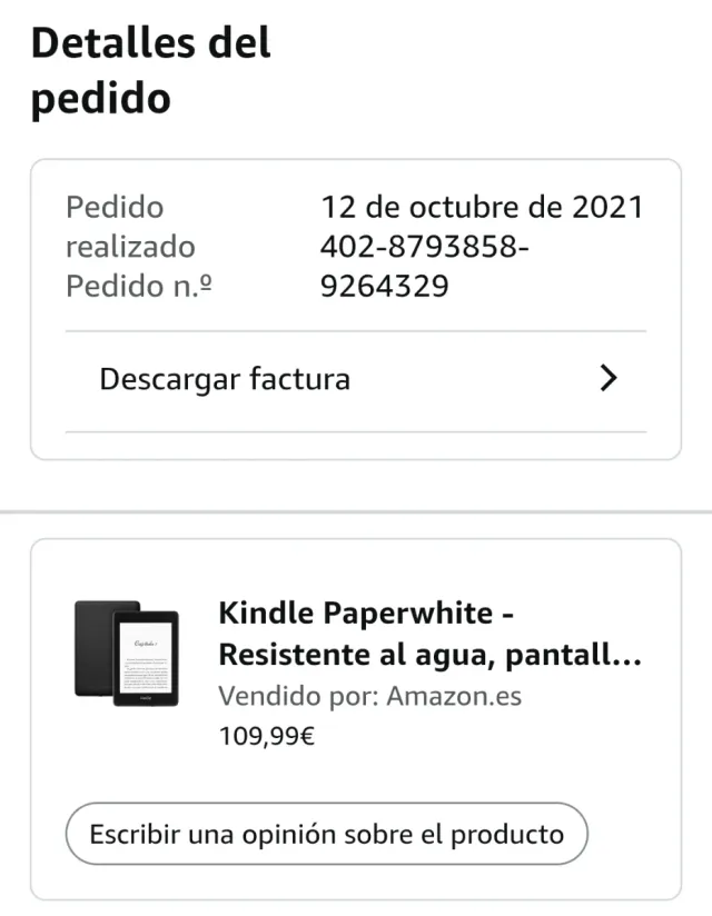 Kindle E-reader con funda