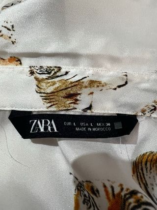 Camisa Zara Estampado Tigres
