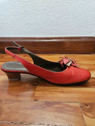 Zapatos de piel rojos/coral Hobby Sport