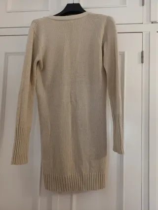 Vestido de punto beige