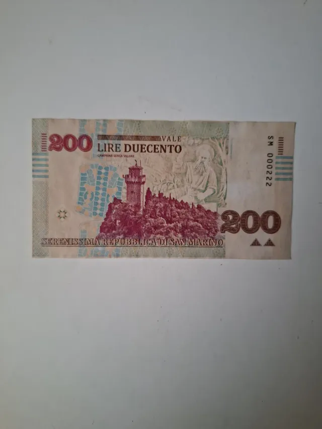 San Marino 200 Liras.