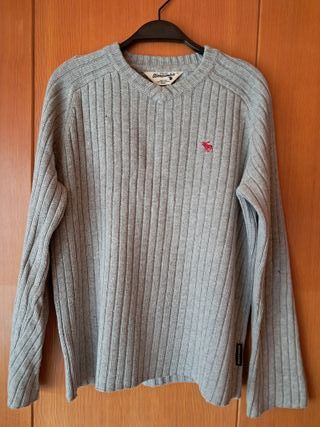 Jersey Abercrombie Niño Gris T.10-12