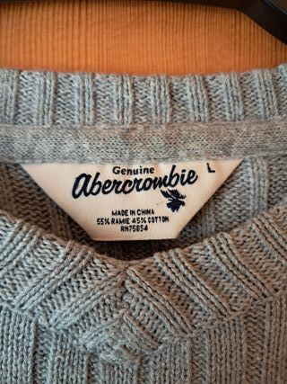 Jersey Abercrombie Niño Gris T.10-12