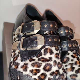 Mocasines El Cuco Animal Print Hebillas