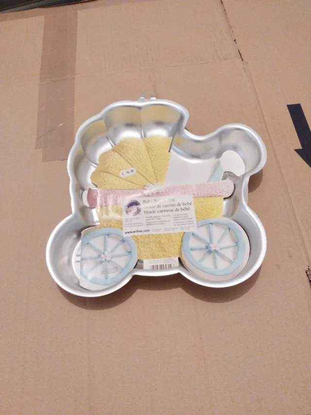 Molde para tarta carrito de bebé
