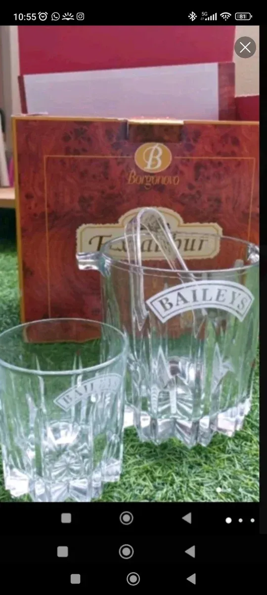 Cubitera de cristal Baileys