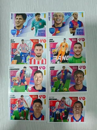 Cromos de fútbol varios