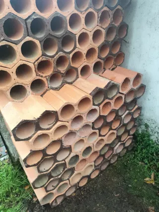 Botellero de cerámica doble