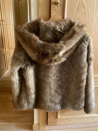 Abrigo efecto pelo TRAFALUC marrón