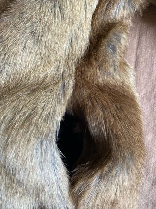 Abrigo efecto pelo TRAFALUC marrón