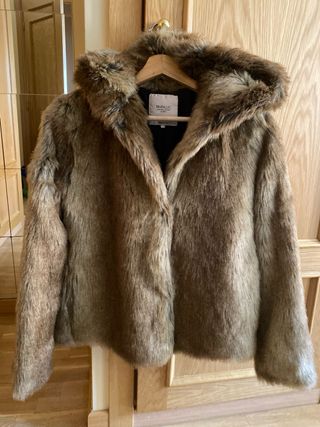 Abrigo efecto pelo TRAFALUC marrón