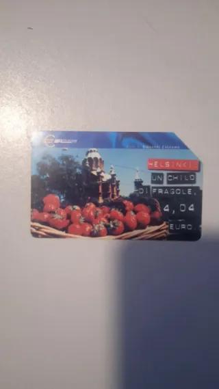 Carta Telefonica Telecom Helsinki Fragole
