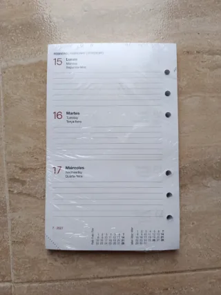 Recambio Agenda Miquelrius 2026 Semana Vista