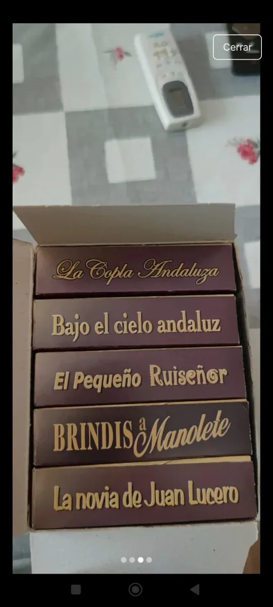 Lote 5 VHS Cine de Copla