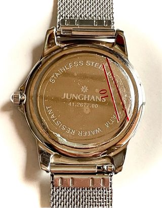 Reloj Junghans de Malla Plateado