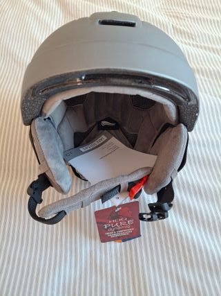 Casco Esquí/Snow Talla M Nuevo. Gris antracita.