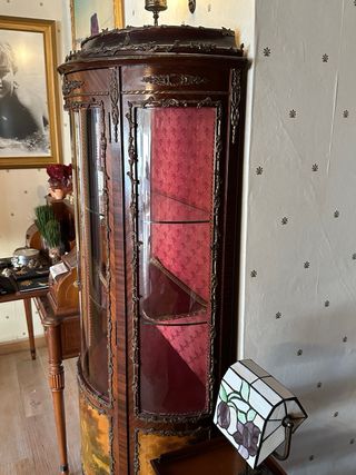 Vitrina Vintage Madera y Cristal