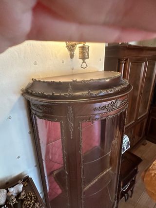 Vitrina Vintage Madera y Cristal