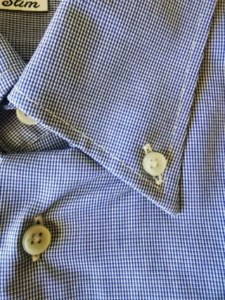 Henry Smith London Slim – Camicia Azzurra  XL