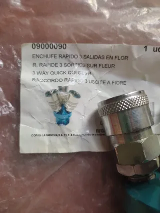 Adaptador 3 salidas aire comprimido