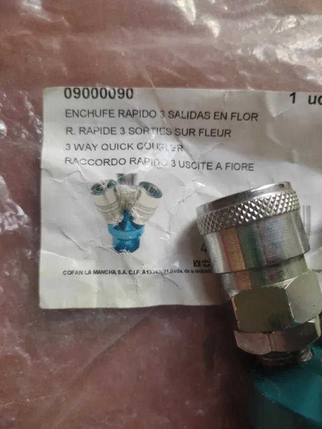 Adattatore 3 uscite aria compressa