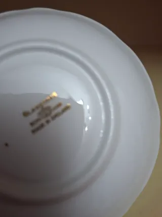 Chávena e pires anos 60 floral