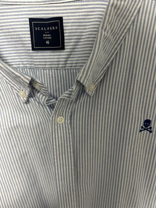 Camisa Scalpers Rayas Azul Talla M